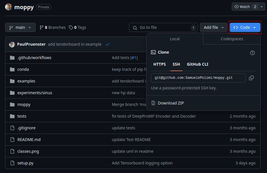 Clone Repository